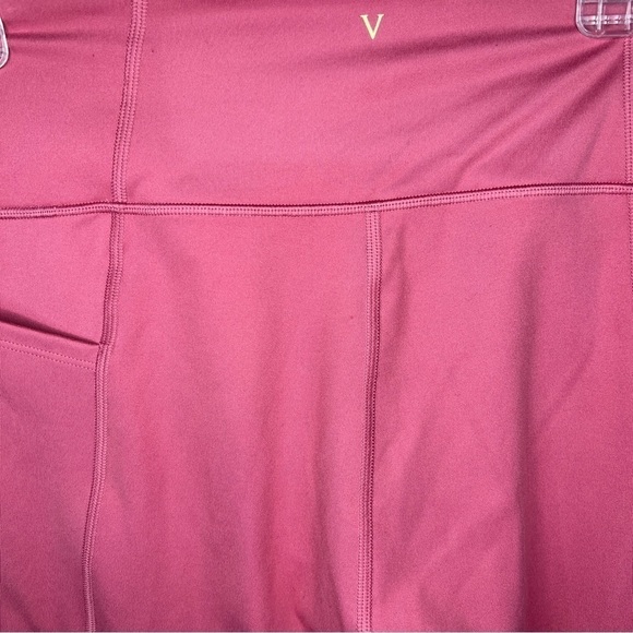 Size 10 Victorias Secret Athletic Leggings Mauve Pink Activewear Stretch - Picture 8 of 9